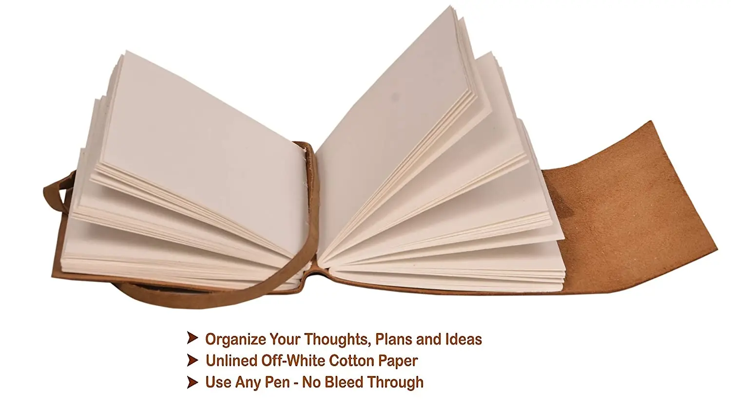 Unique leather diary, Brown antique handmade paper leather bound notepad ,flower printed for Men and Women