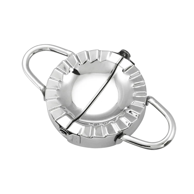Stainless steel dumpling press