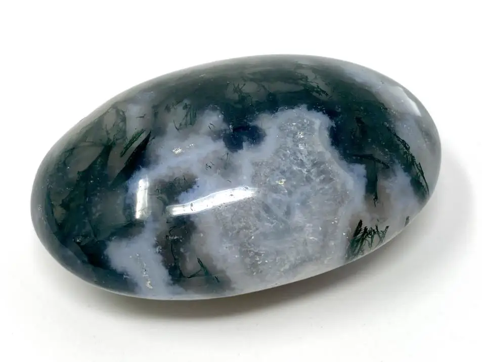 
GREEN MOSS PALM STONE ENERGY HEALING AGATE STONE [45 MM TO 55 MM] 