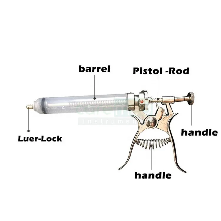 Professional Continuous Injection Pistol Syringe Gun Semiautomatic Veterinary Syringe Gun | Caremed Instruments