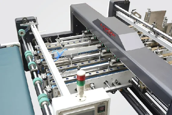 High Speed Double Pieces Semi-auto  corrugated board folder gluer