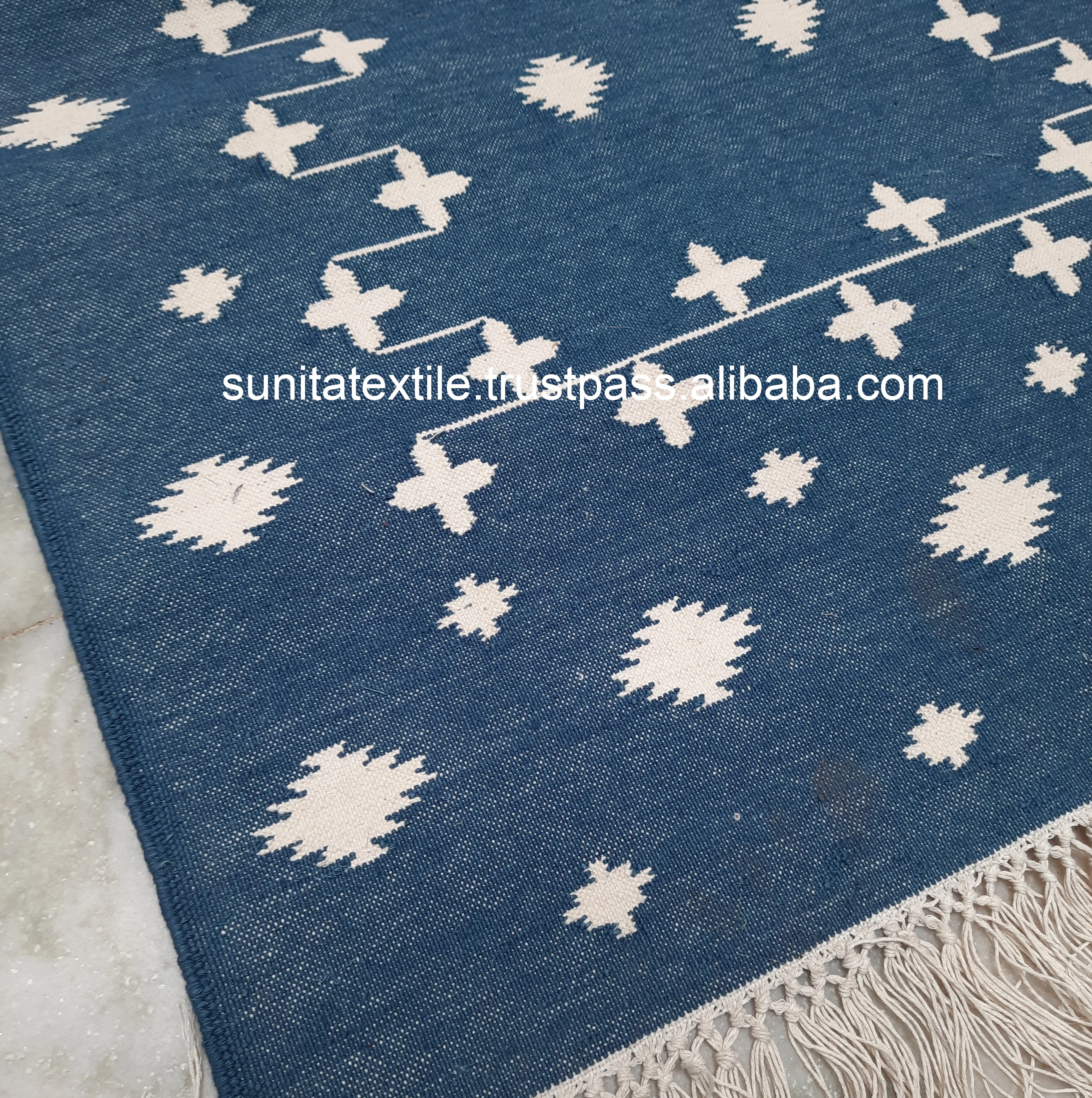 Современный декор высококачественный органический хлопок ручной работы тканый ковер Kilim Dhurrie доступна оптовая покупка от индийского продавца