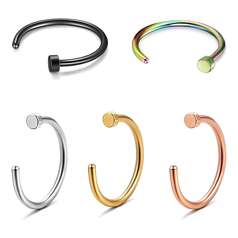 Classic 316L Stainless Steel Western Septum Piercing Jewelry Nose Rings for Women