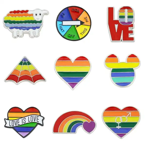 Custom wholesale promotion gold safety with dyed metal creative pop lapel ready to ship jaket with magnetic lapel pin