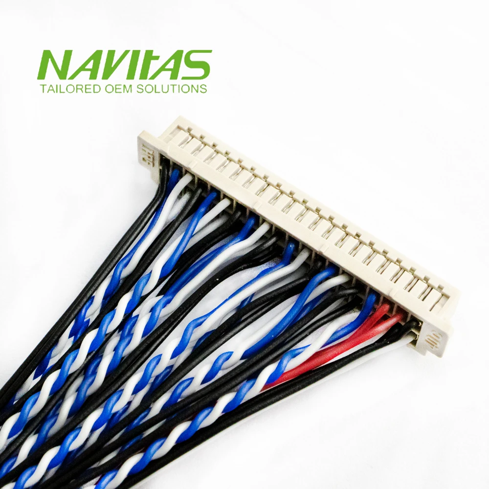 OEM Hirose DF13-40DS-1.25C 40pin DF14 LVDS/TTL интерфейсный провод обжимной терминал на заказ кабель в сборе