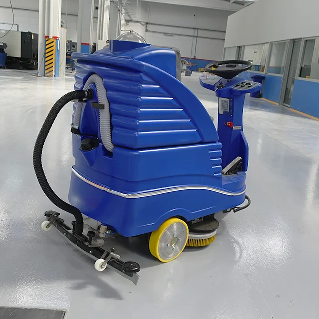 Floor Scrubber, Washer & Dryer Machine - RIDE-ON B9001  ride on hard floor cleaning vehicle