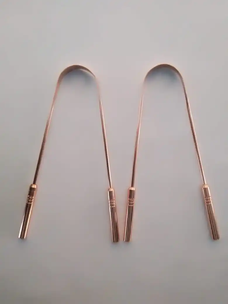 High Quality Copper U Shape Tongue Scraper Cleaner Oral Care Product