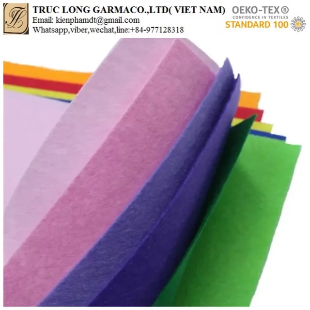 
Colorful 100% Polyester Fabric Felt Sheets / Rolls with cheap Price 