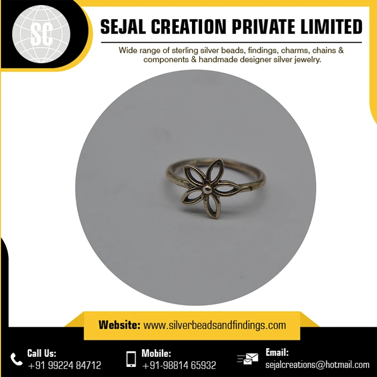 925 Sterling Silver Tribal Women Jewelry Rings