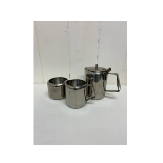 Классический EPNS стальной 304 чайный кофе Кава набор с 3 горшками блестящий никель для сервировки подарков наборы на свадьбу фирменный домашний декор