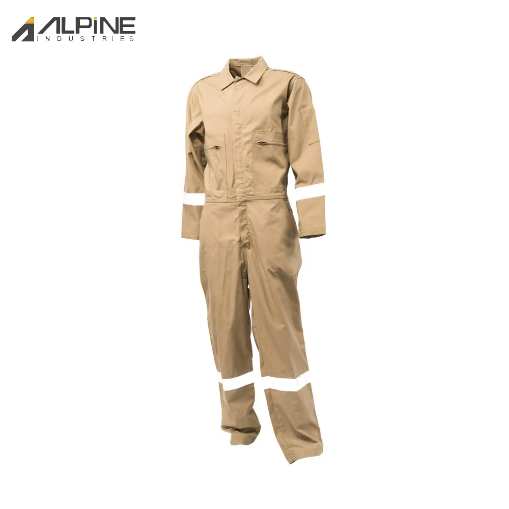 Coverall Uniforms Work Wear Hi Vis Flame Retardant With Reflective Construction Coveralls For Unisex