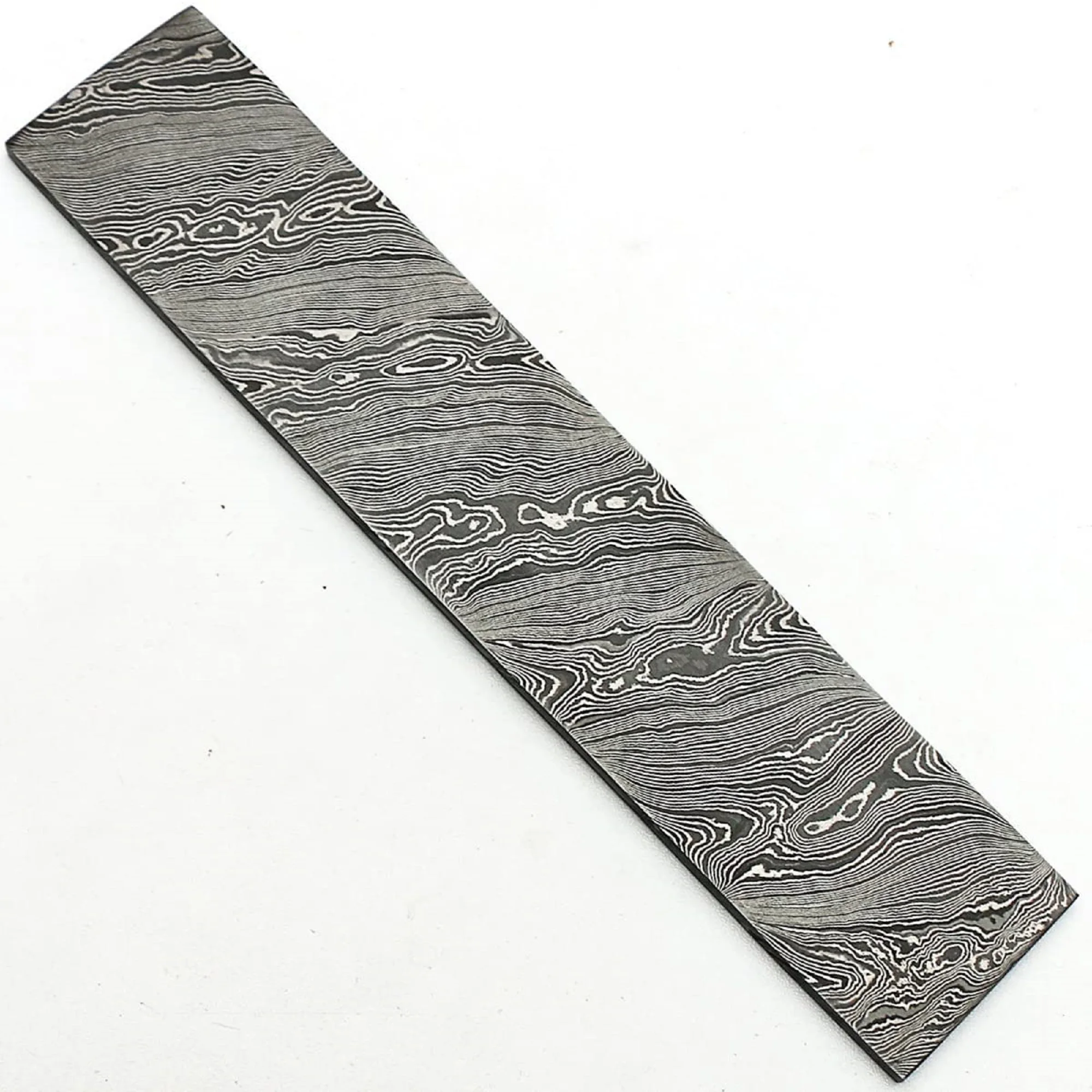 Ручной работы по индивидуальному заказу с Дамасская сталь заготовки узор в виде косички для заточки ножей делая ножи чайник охотничий нож