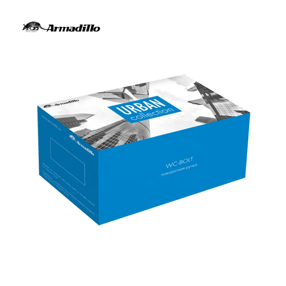 Золото 24K городской стиль ванной комнаты дверной замок с накатанной головкой поворота