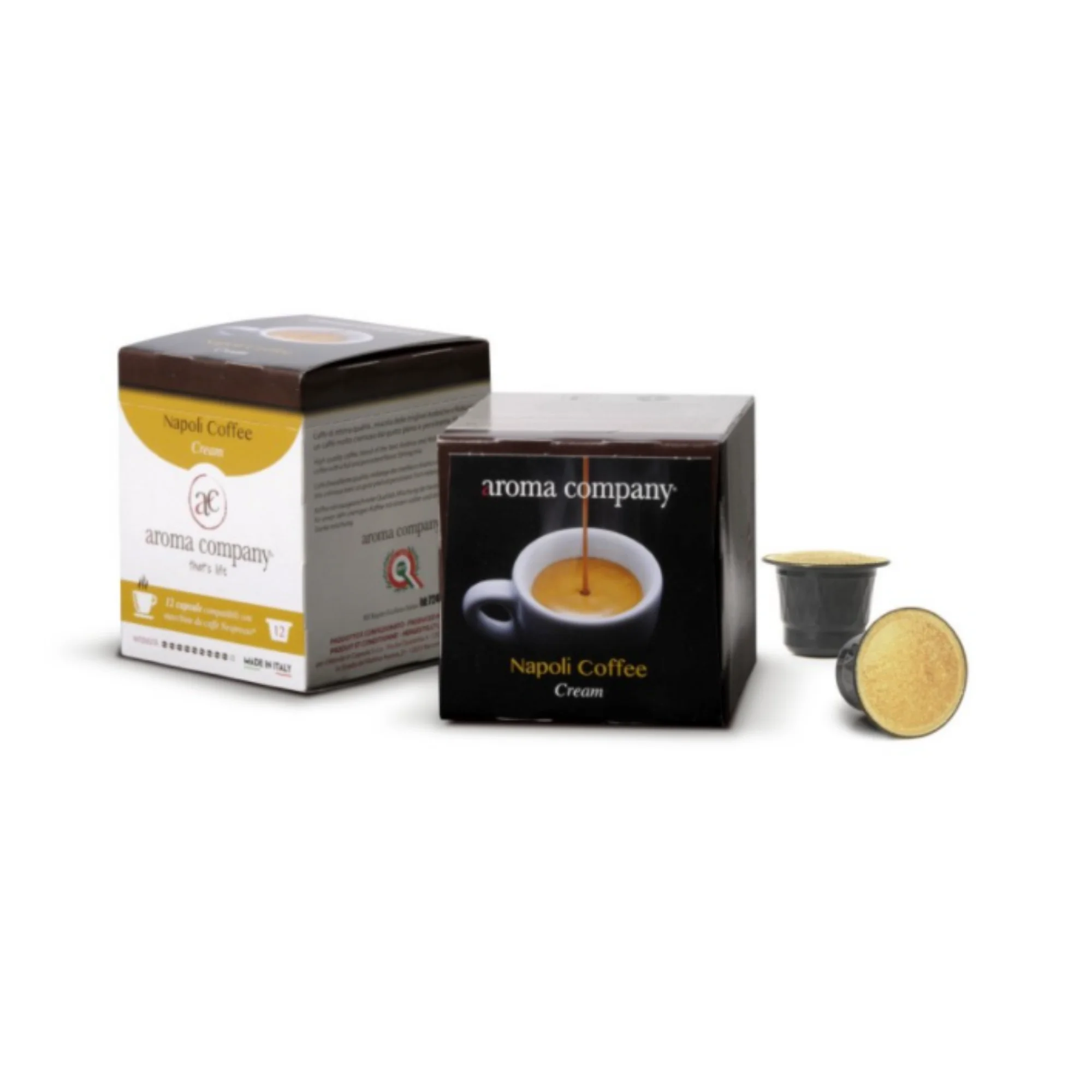 
Capsule Napoli coffee cream nespresso- Best quality Italian coffee for HORECA - compatible & self-protecting capsules 