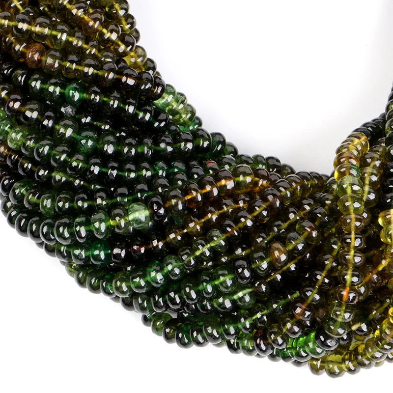 Хром Турмалин Простая ровная форма драгоценные камни бусины хром Турмалин гладкие ровные бусины