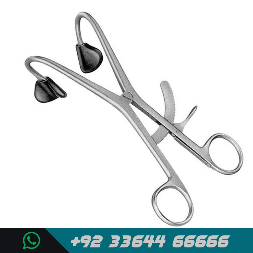 Pakistan Manufacture Dental Mouth Gag 5.5 With Black Rubber Coated Dental Molt Mouth Gag