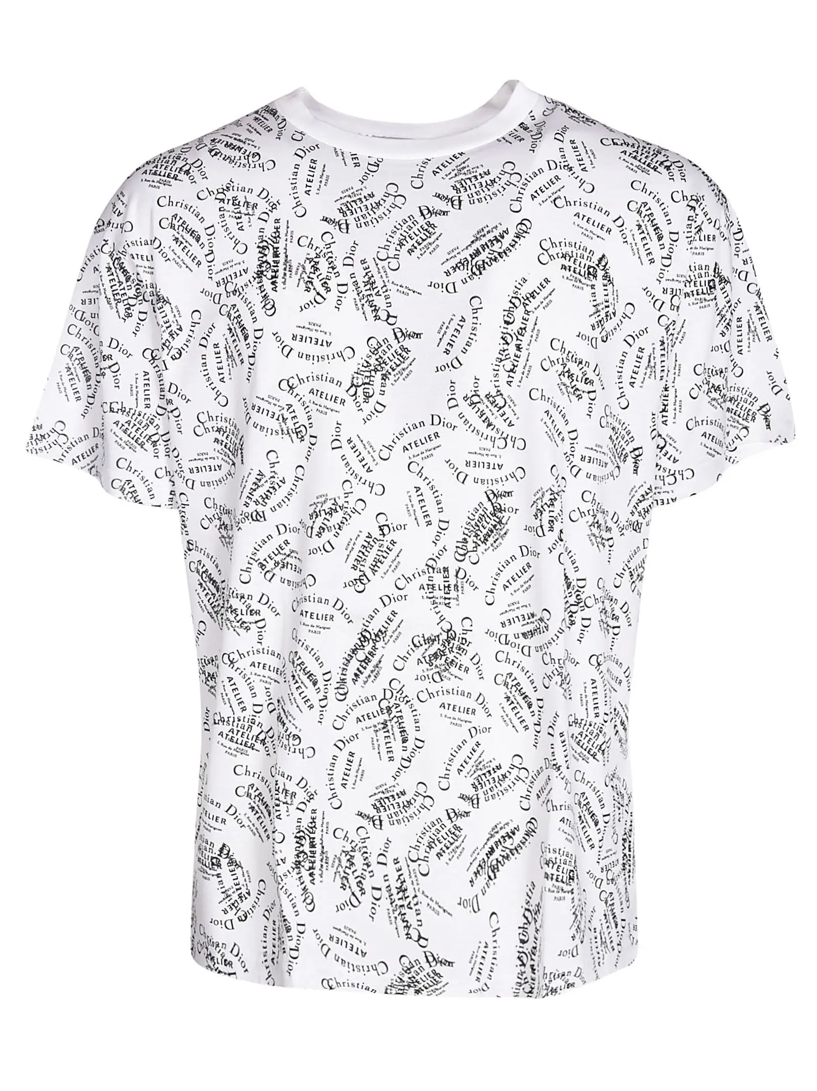 Black & White Color Combination Export Oriented All Over Printed T shirt From Bangladesh