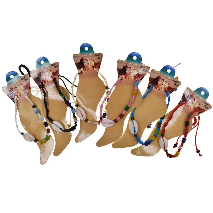 Hot Sale Natural Cowrie Shell Puka Seashell Coconut Beads Summer Beach Jewelry on Braided Nylon Adjustable