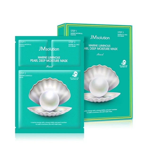 JM Solution Marine Luminous Pearl Deep Moisture sheet mask Private Label OEM skincare Korean Cosmetics wholesale skin care