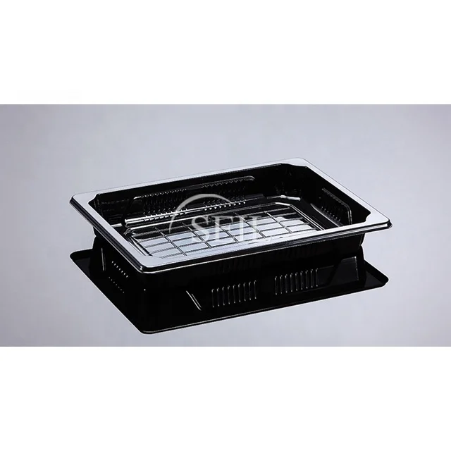 SL-H08s Food Sushi Container Tray / Plastic Japanese Tray / To go sushi container