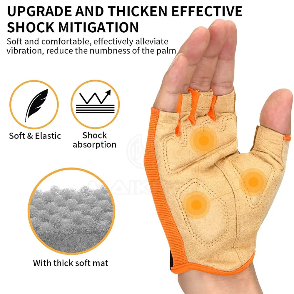 Unisex Cycling Gloves Bicycle Motorcycle Sport Half Finger Gloves