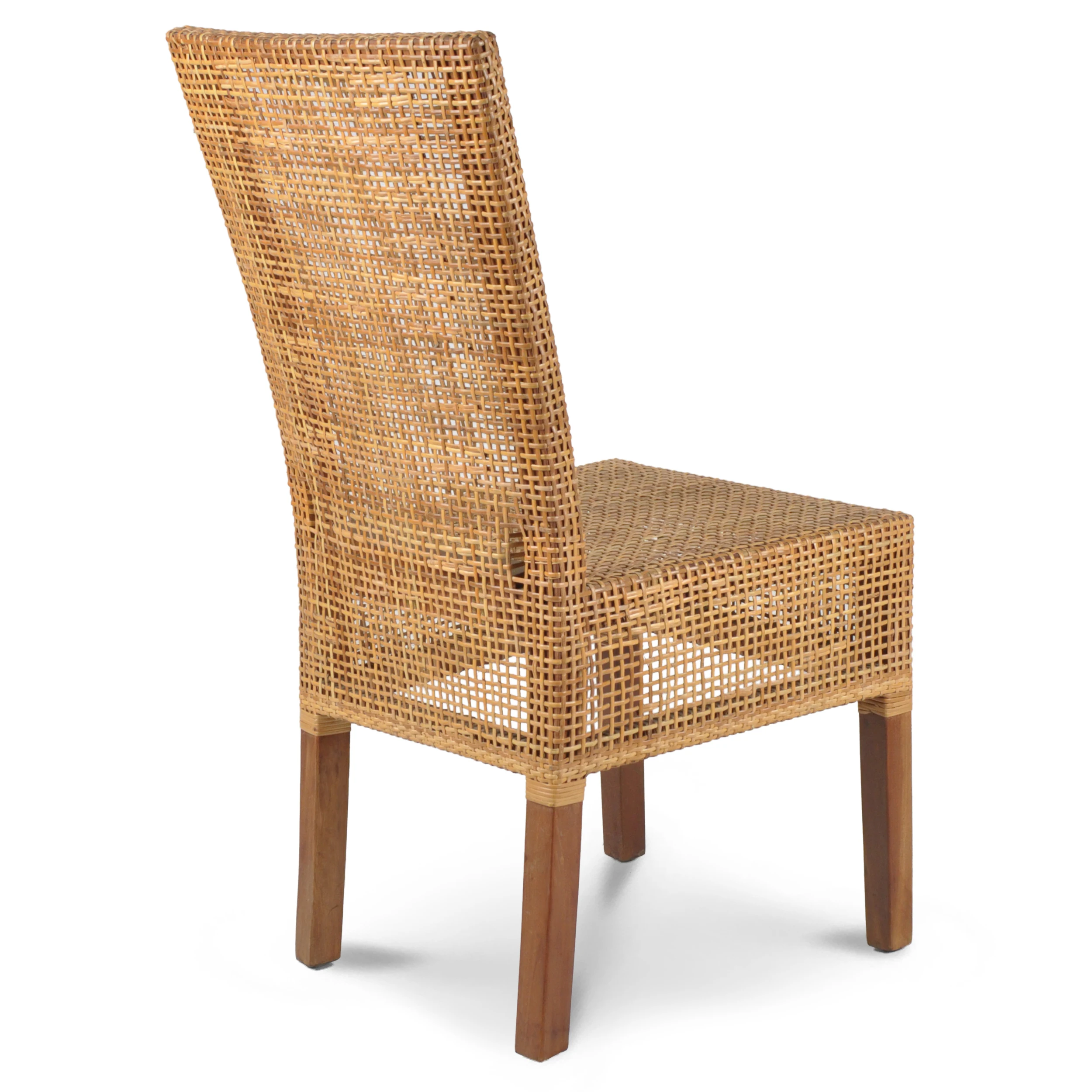 Обеденный стул Abaca с деревянной рамой из натурального ротанга для домашней мебели