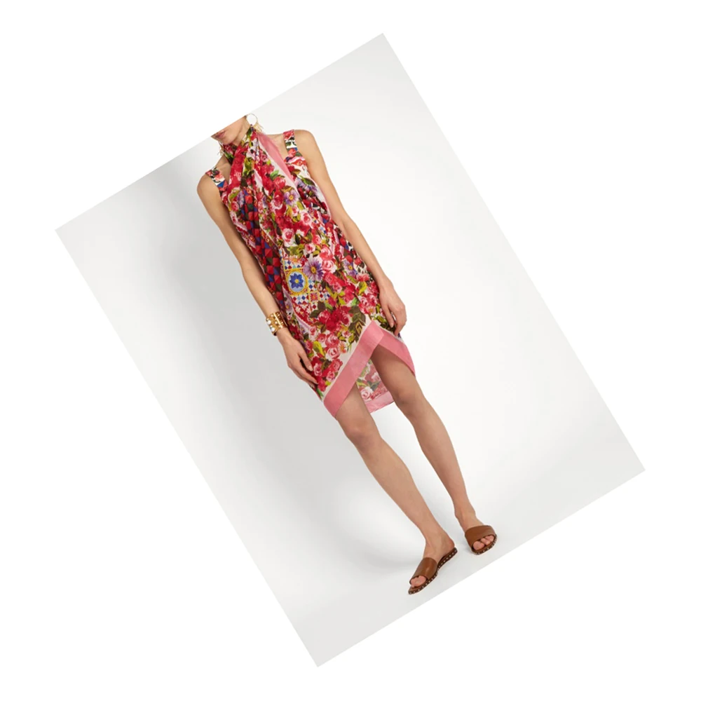 2020 однотонный Печатный чистый светлый цвет трендовая Мода 100% вискоза индивидуальный парео Бразилия OEM обслуживание Унисекс Взрослые