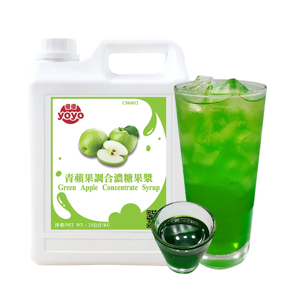 Фруктовый аромат концентрат сиропа зеленый яблочный фруктовый сок