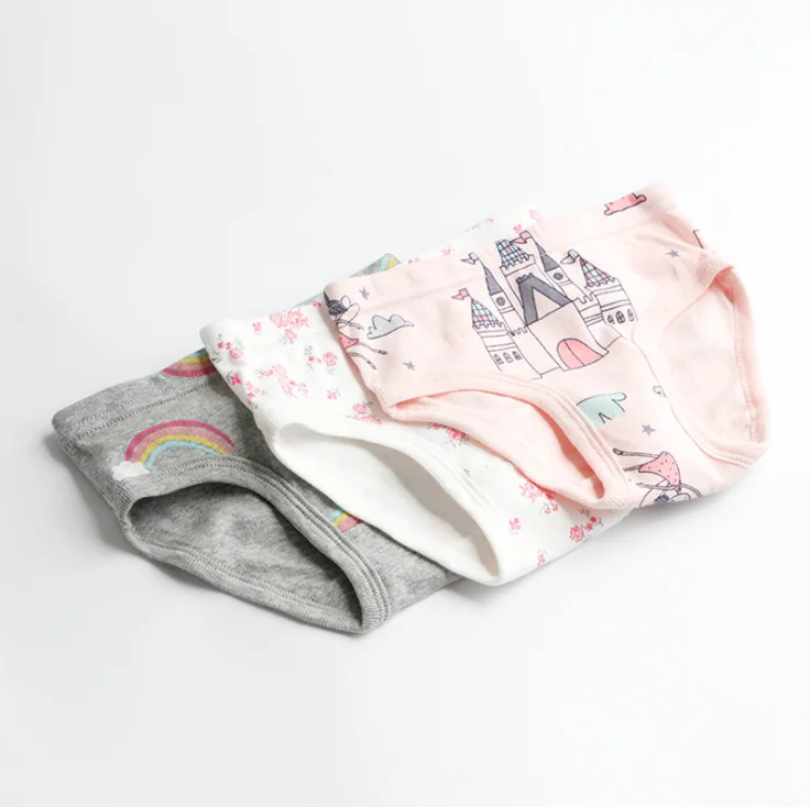 Высокое качество размер 110 Детские трусы для девочек нижнее белье одежда из хлопка мальчиков от 2 до 3