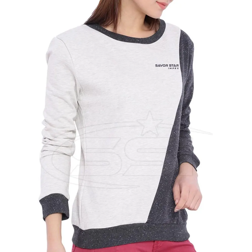 High Quality Custom Logo Cotton Long Sleeve Zip up White Crop Top Women Hoodie for Gym Clothing Casual Plain Shoulder