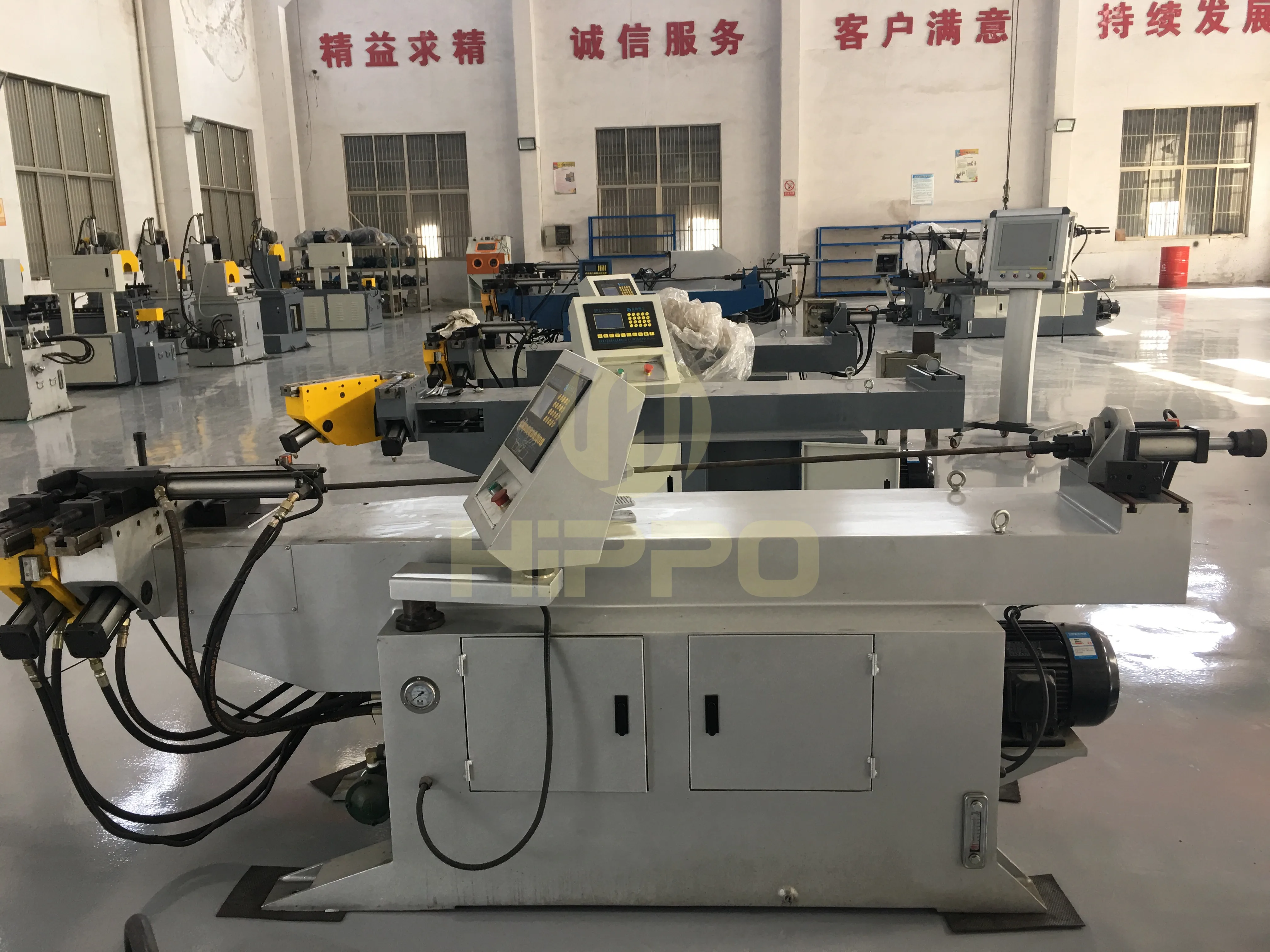 
China Semi-Automatic 3-Axis aluminum steel Pipe Bending Machine 