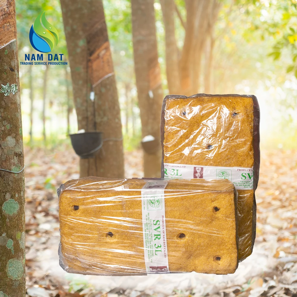 Advanced Technology Vietnam Manufacturer High Level Of Purity Yellow Color SVR 3L (TSR 3L) Nam Dat Natural Rubber Raw Materials