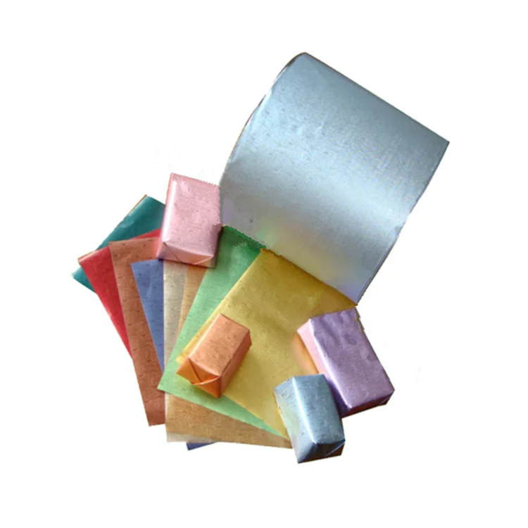 8011 12mic aluminium foil roll or sheet for chocolate foil heart chocolate packaging  wrappers