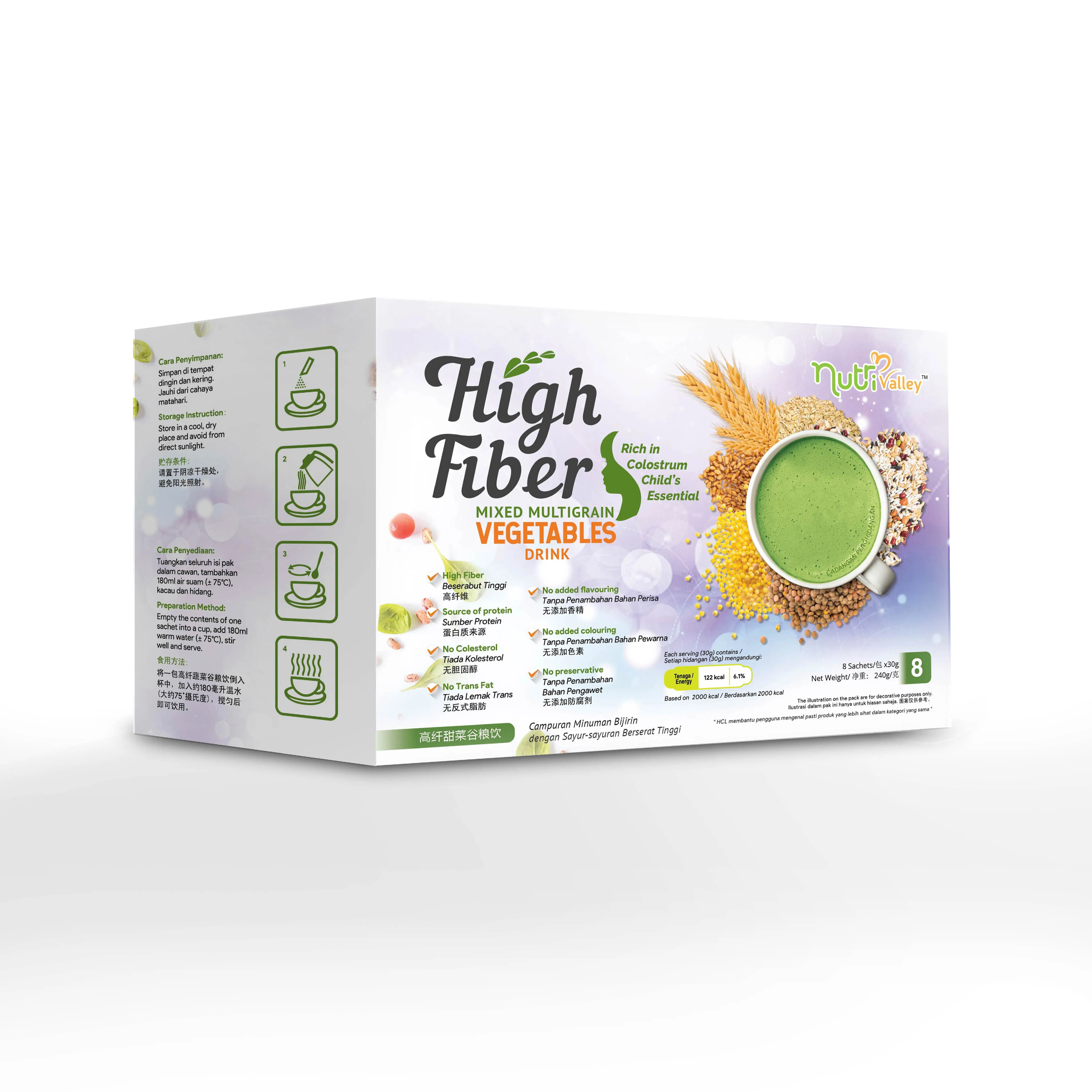 3 in 1 Cereal Mix Vegetable Nutritious Multigrain with Vegetables Mix