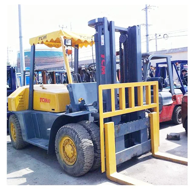 USED TCM FD80 Competitive Price 8t Diesel Powered Forklift Used forklift TCM 8T diesel tcm fd25 fd50 fd30 fd100 fd160