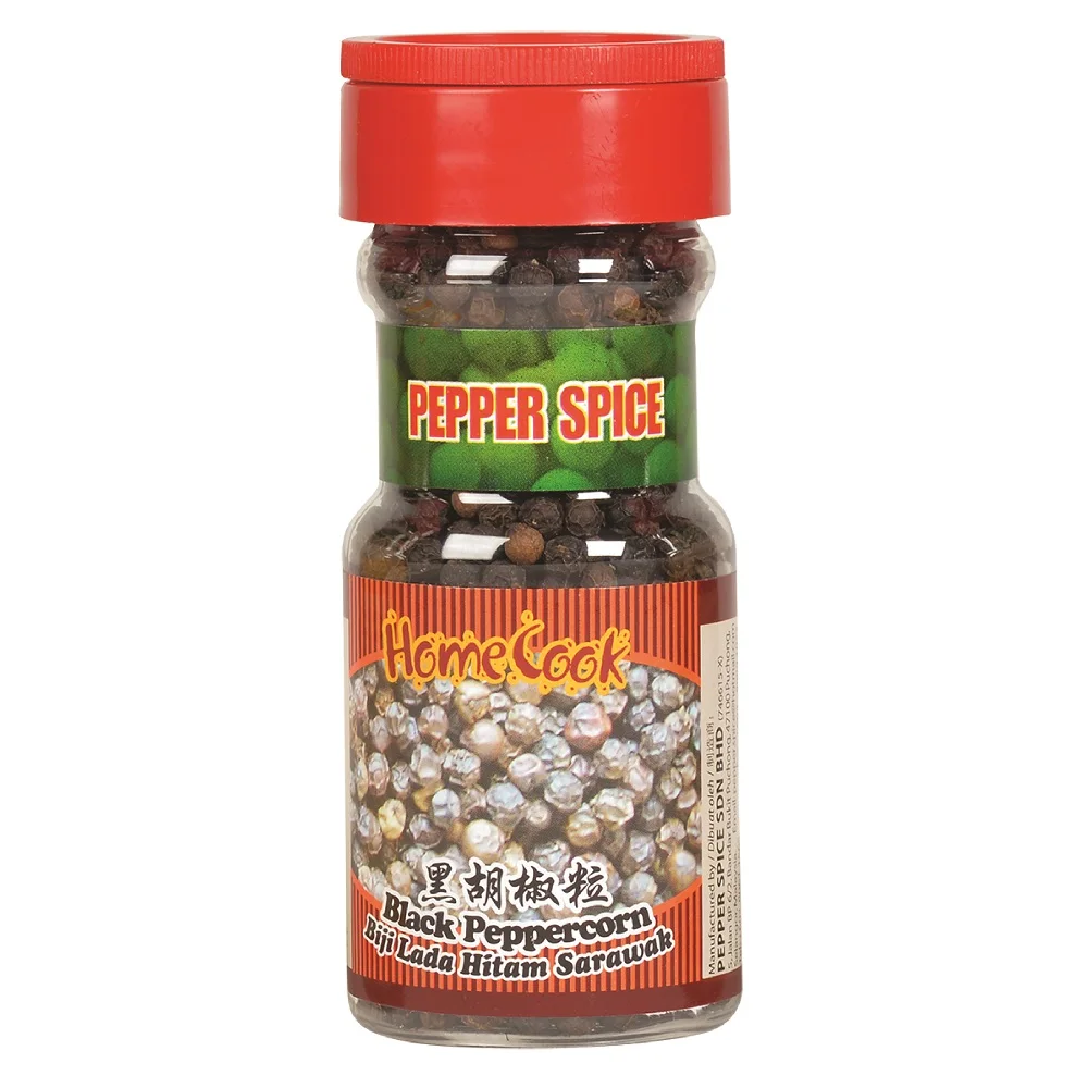 
Сыпучая сушка 70 г HomeCook, черный перец, кукуруза в бутылке от производителя из малайзии 