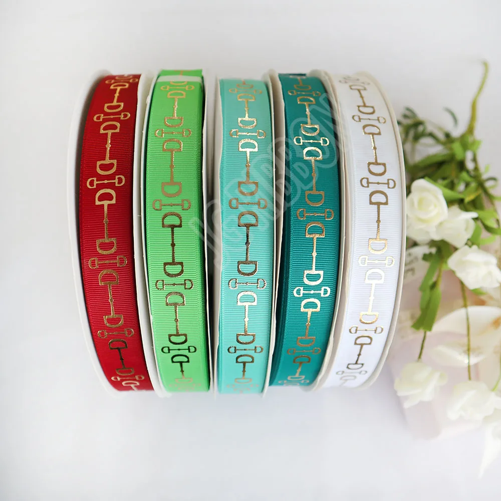 custom equestrian ribbon horse snaffle bit ribbon