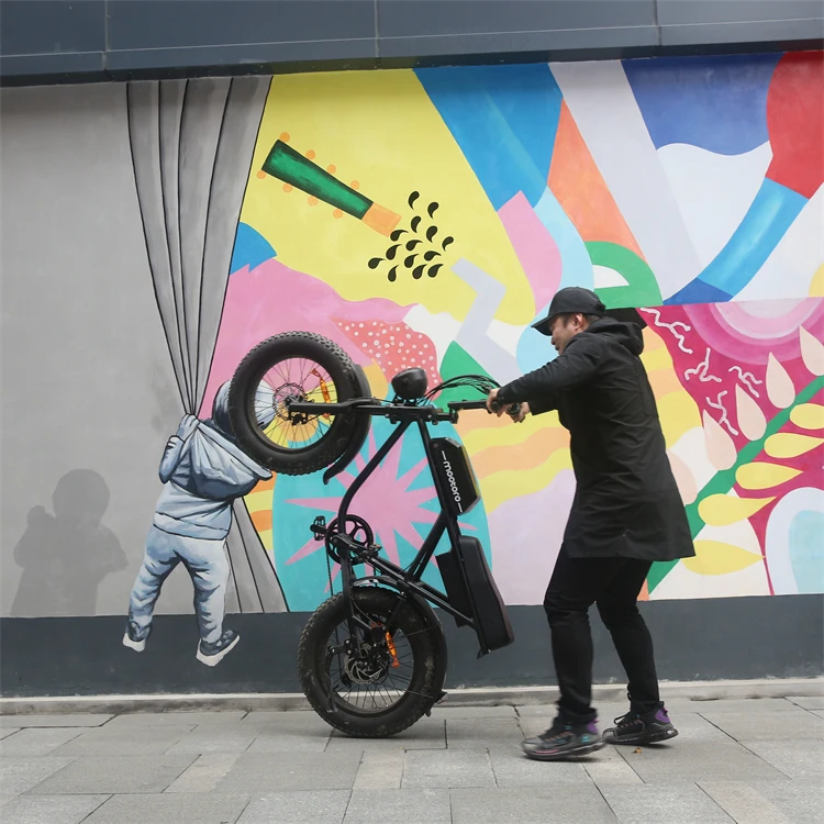 2022 mid drive 750w fat tire folding electric bike/folding bike