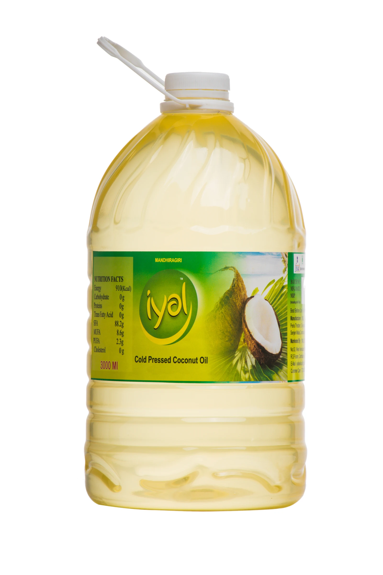 100% чистое и натуральное кокосовое масло оптовая цена от ИНДИЙСКОГО Производителя холодного отжима для приготовления