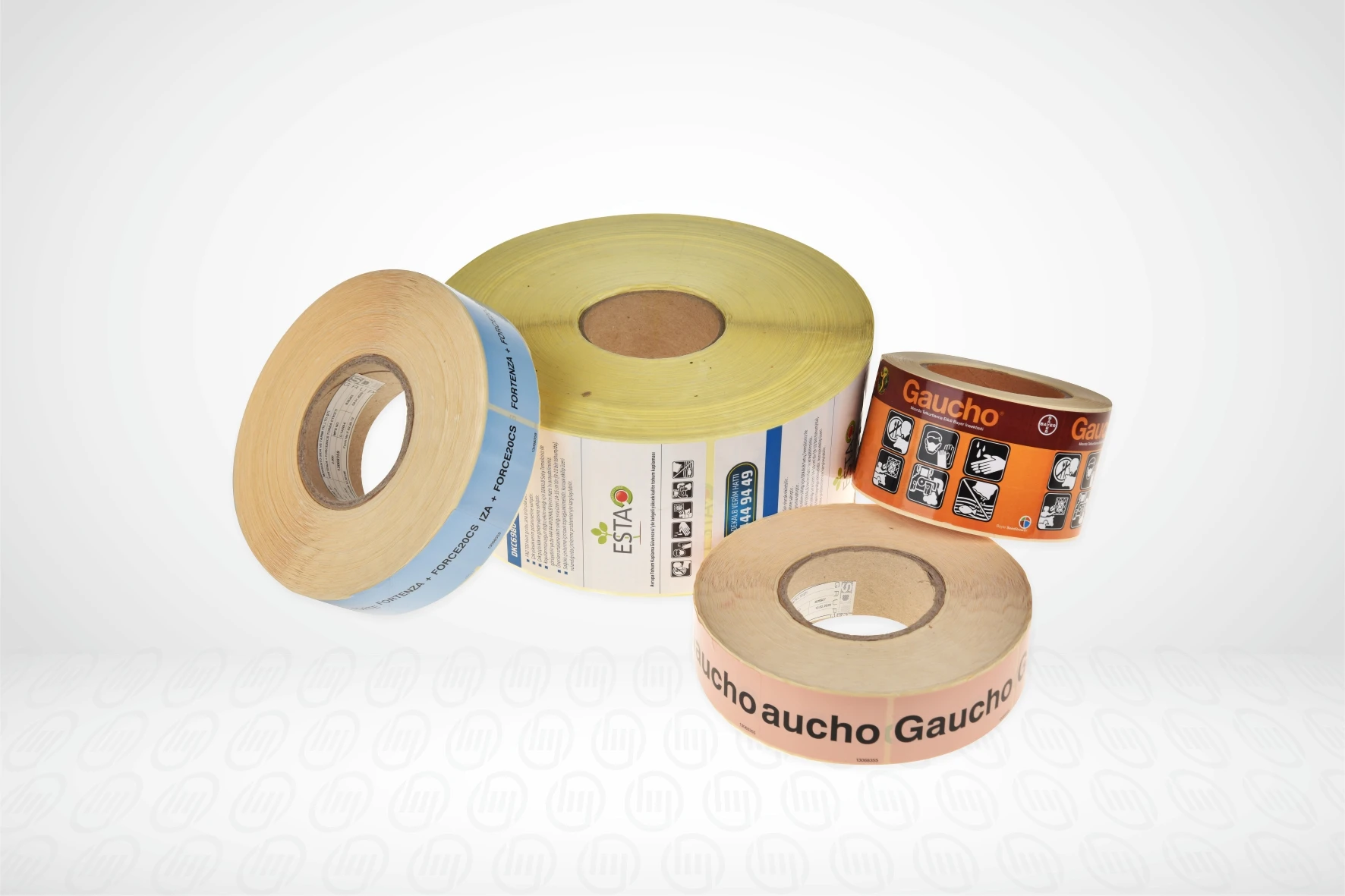 Клейкая лента в рулоне наполовину режущий нож с цветным принтом