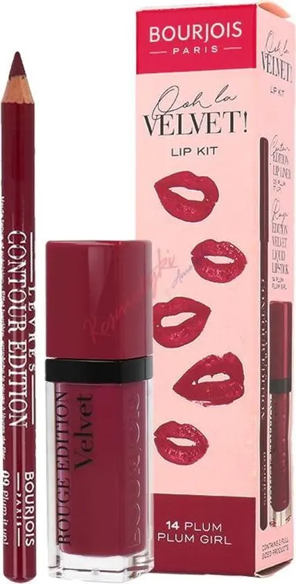 
6 x Bourjois Ooh La Velvet Lip Kit - 08 GRAND CRU 
