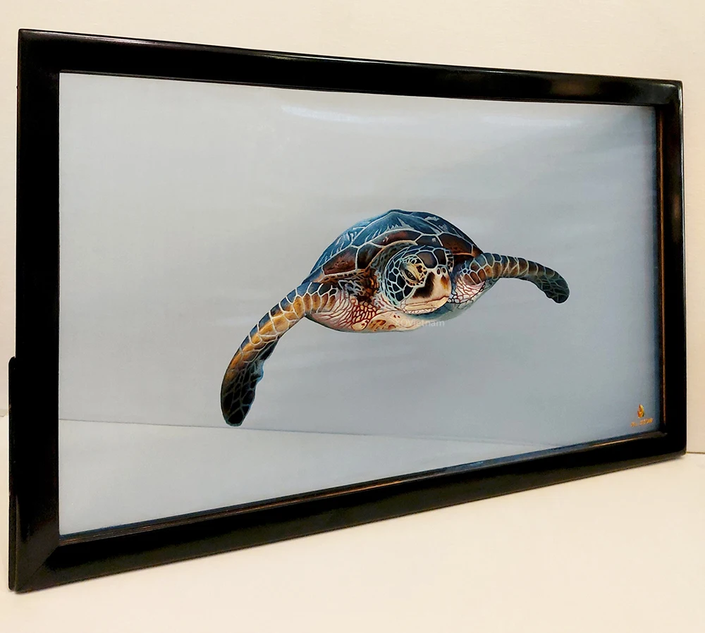 Mordern Style Turtle Paintings Soul Of The Ocean Animal Embroidery Artworks with Best Price