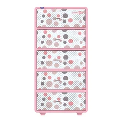 Omni Plastic Cabinet No.1366/5 Drawer for clothes