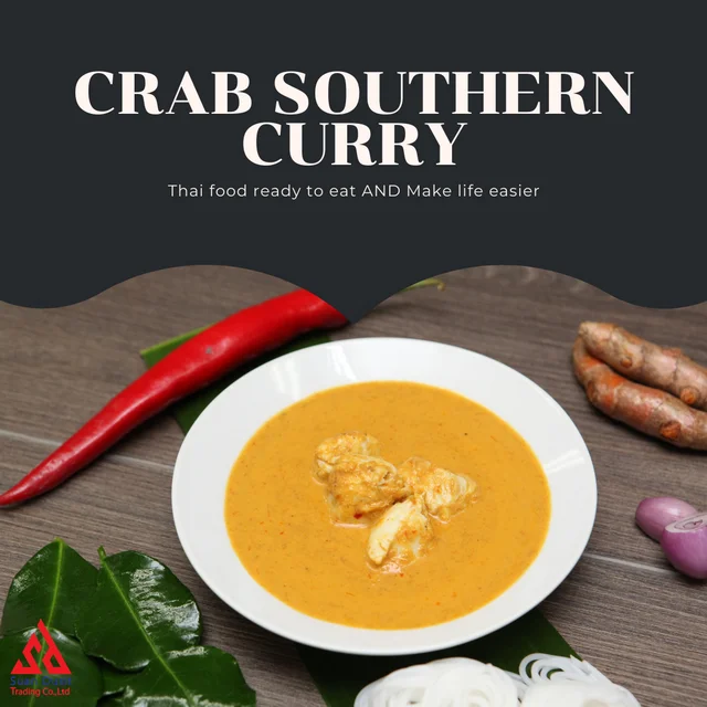 
Ready to Eat Southern Thai Crab meat Curry Sauce Manufacturers 160 G Private Label Sauce (HALAL) 
