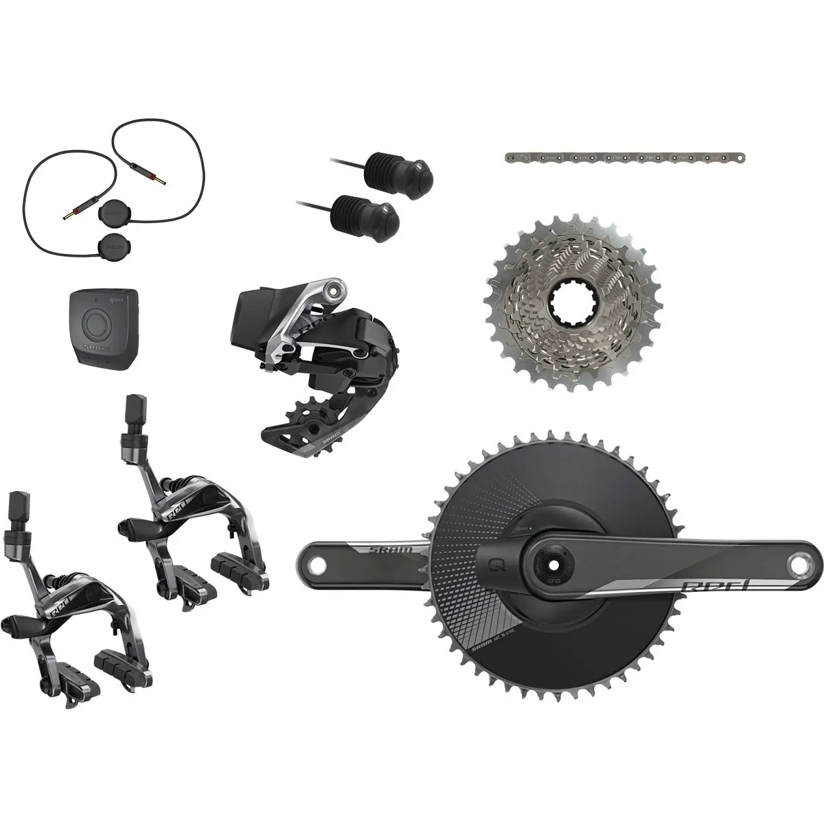 Good Quality SRAMs Force eTap AXS HRD 2x12 Upgrade Set with Hydraulic Disc Brakes - Flat Mount - 6-Bolt