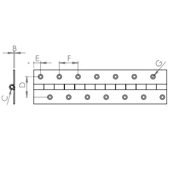 Mensan Custom Made High Quality 270 Degree Continuous Piano Hinge for Door Applications in Industrial Projects