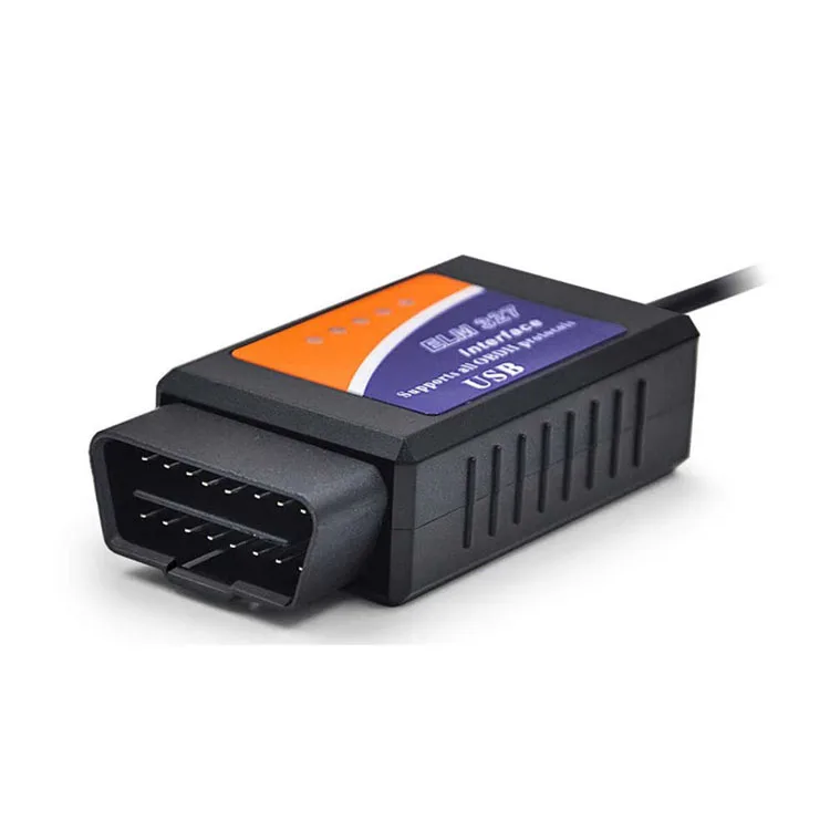 Автомобильный сканер USB ELM 327 OBD2 для ПК V1.5A A поддерживает диагностический инструмент интерфейса OBD