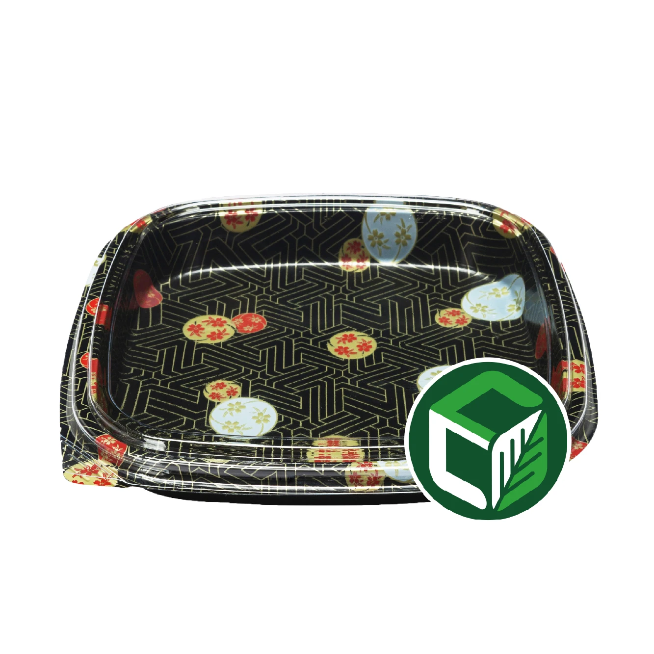 Партия упаковочной коробки забрать пластиковый суши еды упаковывая коробка