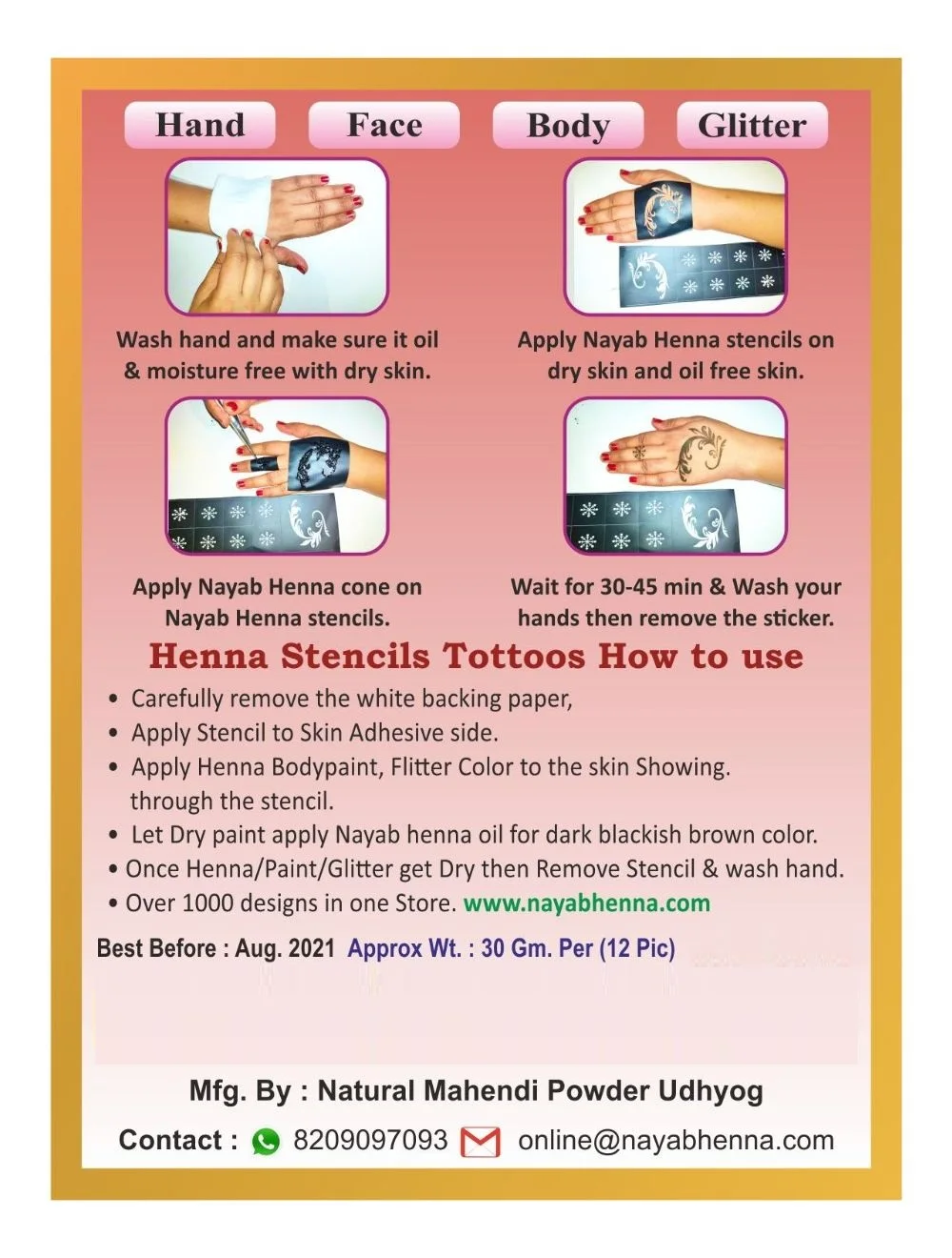 Профессиональный трафарет хны временная наклейка для ручной татуировки боди-арт продажа по лучшей цене