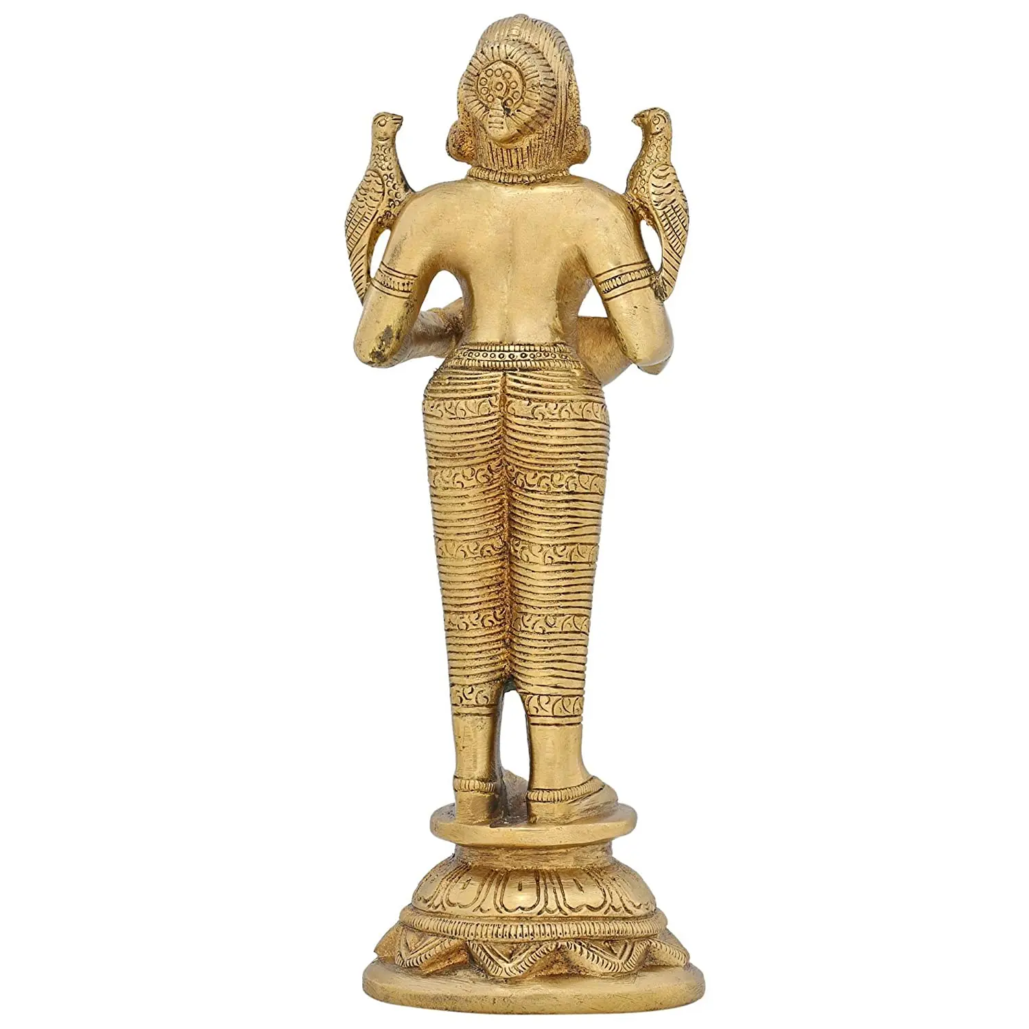 ShalinIndia индийская латунная масляная лампа ручной работы Deva Kanya Diya 7 25 дюйма x 2 5 религиозные рождественские подарки индийские латунные масляные лампы